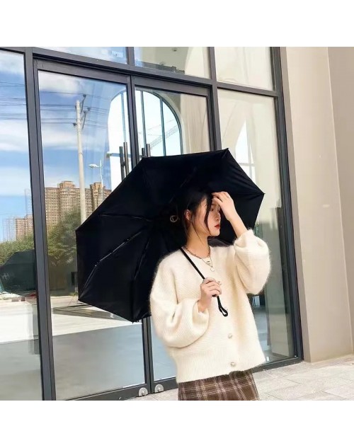 Chanel umbrella folding umbrella black