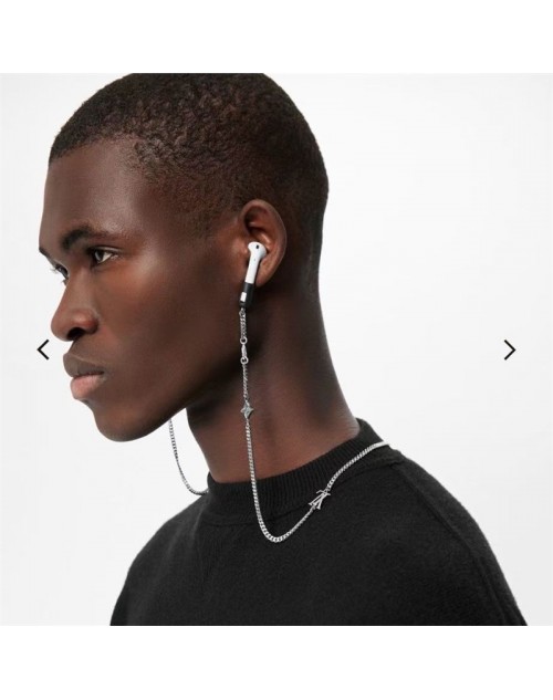 Louis vuitton earphone strap portable convenient anti-fall metal monogram decoration