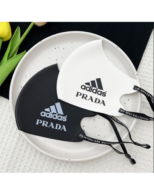 prada mask two-piece black and white summer men women's dust-proof  UV-proof ice mask