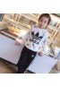adidas Autumn and winter children's sports suit sweater trousers children's leisure two-piece set
