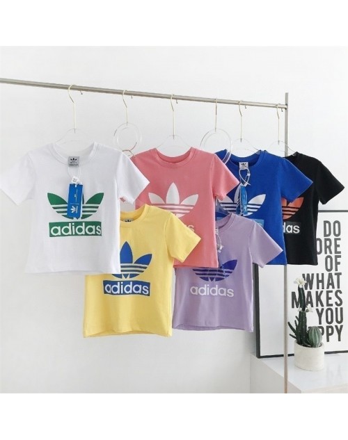 Adidas t shirt kids clothing cute casual tide fashion