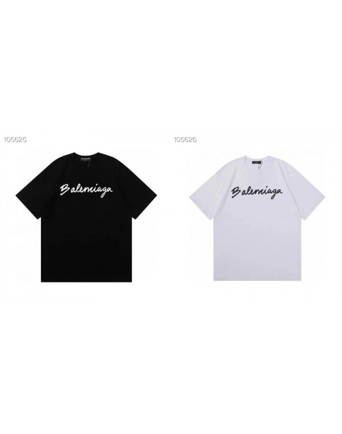 Balenciaga clothes new trendy brand letter printing casual couple T-shirt