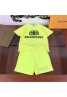 Balenciaga children sports fashion short-sleeved shorts two-piece boys girls