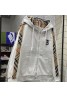 burberry jacket men's new plaid hooded jacket long sleeve casual sports jacket