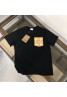 Burberry t-shirt black and white short sleeve casual unisex