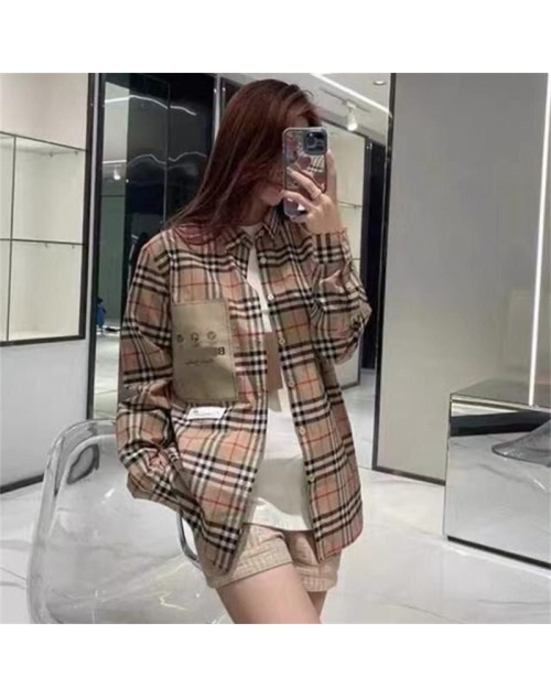 Burberry shirt long sleeve classic casual fashion