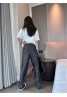 Celine pants full printed logo high-waisted trousers female pants