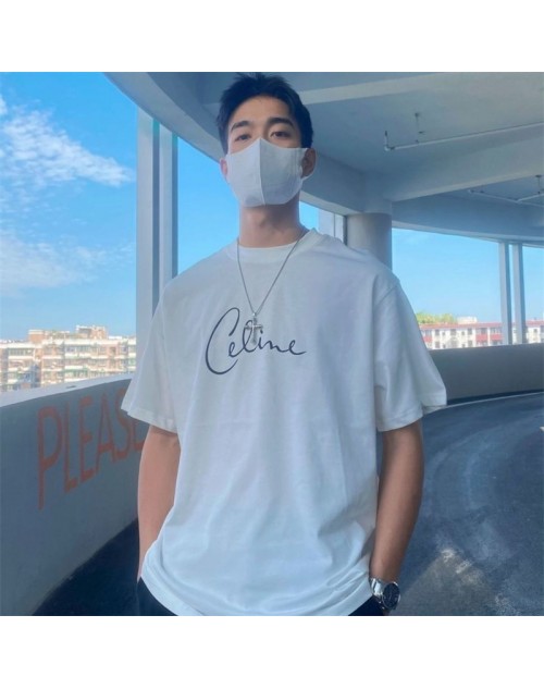 Celine T-shirt simple designer clothes men fashion logo