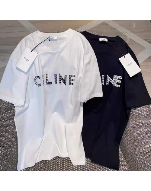 Celine clothes women loose design short sleeve t-shirt