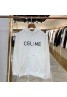 celine new printed letter cotton hooded sweater