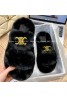 celine slipper Plush cotton towed slipper 35-40