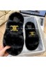 celine slipper Plush cotton towed slipper 35-40
