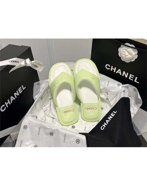 chanel slippers ladies summer sandals beach slippers non-slip outdoor sandals soft