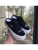 Chanel shoes new style canvas platform white shoes female