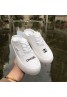 Chanel shoes new style canvas platform white shoes female