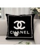 Chanel car pillow waist pillow round black and white embrace pillowcase 45*45cm