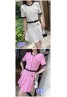 chanel fashion contrast color cardigan short sleeve pleated skirt fashion suit