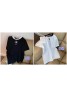 Chanel T-shirt stitching commuter short-sleeved T-shirt high waist high quality