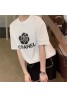  Chanel clothes flower T-shirt printing pure cotton skin-friendly comfortable loose