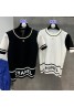 Chanel clothes neckline chain decoration slim knitted short sleeves