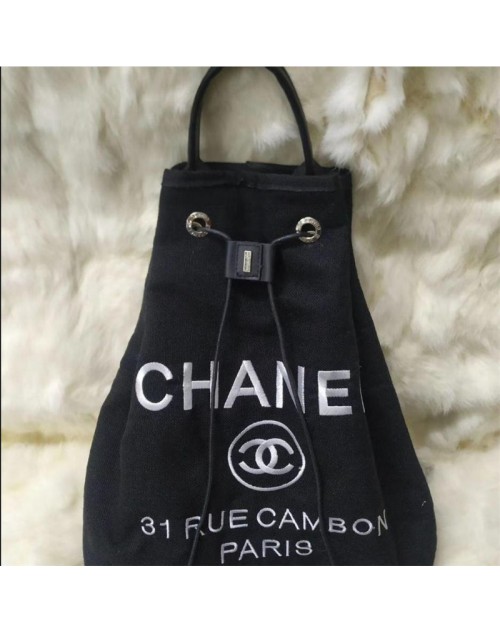 chanel bag large capacity backpack drawstring bag 37*26*12cm