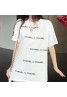 chanel clothes luxury designer T-Shirt Letter Print Short Sleeve Versatile Long Top