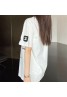 chanel clothes luxury designer T-Shirt Letter Print Short Sleeve Versatile Long Top