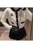 Chanel clothes women's knitted cardigan outer coat fashion popular