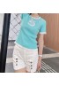 chanel New Knitted Alphanumeric Embroidery Short Sleeves