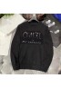 chanel clothes New high version black/white simple letter print round neck sweater