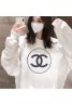 Chanel Printed Sweatshirt Crew Neck Loose Casual Versatile Long Sleeves