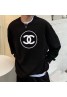 Chanel Printed Sweatshirt Crew Neck Loose Casual Versatile Long Sleeves