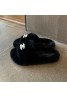 chanel winter slipper