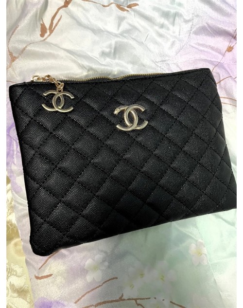 Chanel shoulder bag metal fittings with chain women fashionable popular