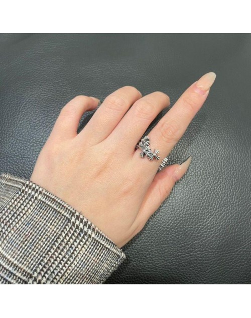 chrone New open cross ring trend ring