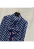 Gucci shirts 2022 new high-end custom letter print ribbon long sleeve shirt 