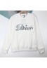 dior clothes pure cotton round neck loose casual sports long-sleeved sweater men women