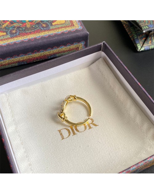 Dior diamond CD monogram ring