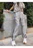Dior New CD classic logo letter printing fashion all-match trousers
