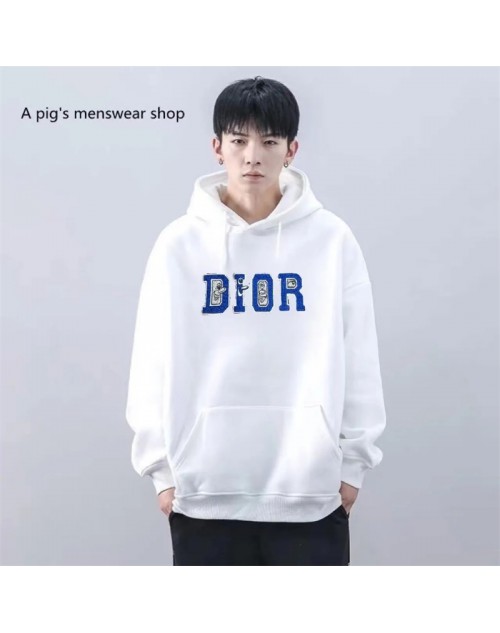 Dior embroidered winter plush classic sweatshirt crewneck s-5xl