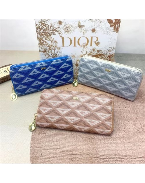Dior Long Wallet Fashionable Monogram Damier Wallet Can store cards, business cards, coins, etc