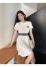 Dior dress black and white commuting elegant fashion popular