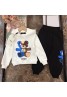 Fendi clothes thickened warm hooded sweater trousers children two-piece