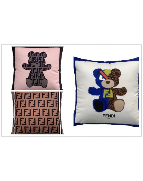fendi pillowcase cute bear pillow sofa car pillowcase 45*45cm
