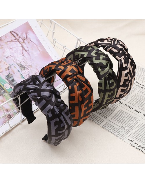 fendi letter headband simple fabric headband
