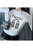 Fendi Loose Long Sleeve Crew Neck Sweatshirt