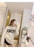 Fendi Letter Unisex Round Neck Long Sleeve Pullover Knit Sweater