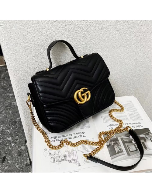 Gucci black one-shoulder messenger bag mobile phone lipstick bag