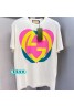 Gucci clothes pure color cotton men women T-shirts 