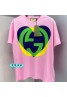 Gucci clothes pure color cotton men women T-shirts 